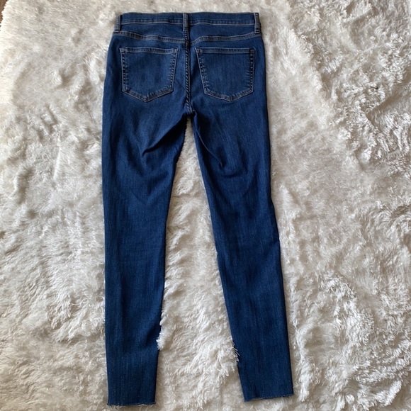Free people blue jeans buttons fly size 28 - Picture 12 of 13